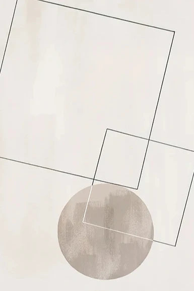 Nordic Minimalist Geometric Abstract Wall Art Fine Art Canvas Prints Beige Black Abstract Pictures For Modern Apartment Home Decor