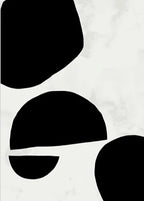 Nordic Minimalist Geometric Abstract Wall Art Fine Art Canvas Prints Beige Black Abstract Pictures For Modern Apartment Home Decor