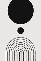 Nordic Minimalist Geometric Abstract Wall Art Fine Art Canvas Prints Beige Black Abstract Pictures For Modern Apartment Home Decor