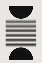 Nordic Minimalist Geometric Abstract Wall Art Fine Art Canvas Prints Beige Black Abstract Pictures For Modern Apartment Home Decor