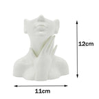 Nordic Serenity Head Vases - Elegant Ceramic Sculptured Plant Pots for Modern Scandinavian Home Decor