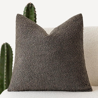 Nordic Textured Throw Pillow Covers – Neutral Color Accent Cushion Cases for Sofa, Chair & Bedroom 18x18in, 24x24in, 20x20in