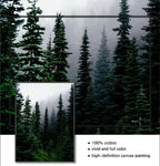 Nordic Winter Forest Deer Landscape Wall Art Fine Art Canvas Prints Gallery Wall Pictures For Living Room Dining Room Art For Scandinavian Home Decor 2025