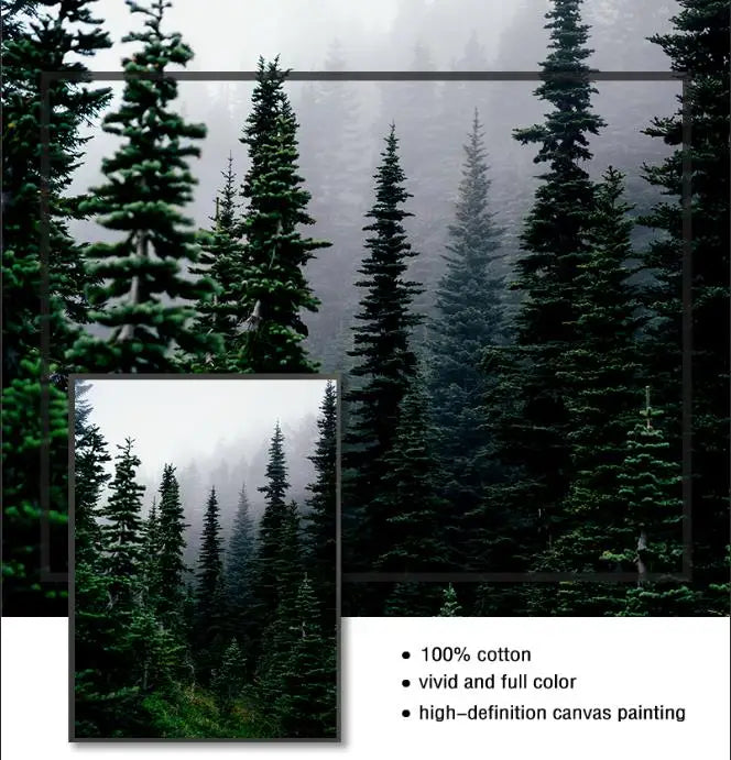 Nordic Winter Forest Deer Landscape Wall Art Fine Art Canvas Prints Gallery Wall Pictures For Living Room Dining Room Art For Scandinavian Home Decor 2025