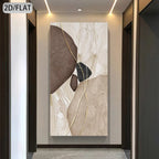 Nordic Zen Pebbles Neutral Tones Abstract Wall Art Fine Art Canvas Print Modern Artwork For Living Room Entryway Foyer Art Decor