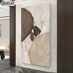 Nordic Zen Pebbles Neutral Tones Abstract Wall Art Fine Art Canvas Print Modern Artwork For Living Room Entryway Foyer Art Decor