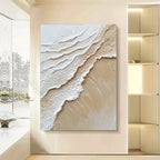 Ocean Wave Sea Surf Wall Art Fine Art Canvas Prints Abstract Shoreline Seascape Pictures For Modern Apartment Living Room Reception Room Foyer Art Decor 2025