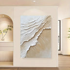 Ocean Wave Sea Surf Wall Art Fine Art Canvas Prints Abstract Shoreline Seascape Pictures For Modern Apartment Living Room Reception Room Foyer Art Decor 2025