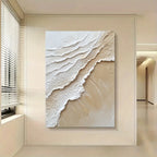 Ocean Wave Sea Surf Wall Art Fine Art Canvas Prints Abstract Shoreline Seascape Pictures For Modern Apartment Living Room Reception Room Foyer Art Decor 2025