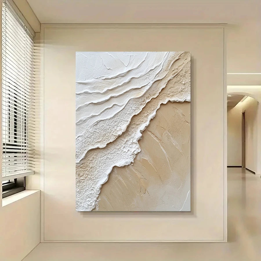 Ocean Wave Sea Surf Wall Art Fine Art Canvas Prints Abstract Shoreline Seascape Pictures For Modern Apartment Living Room Reception Room Foyer Art Decor 2025