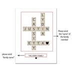 Personalized Family Names Wall Art Fine Art Canvas Prints Custom Poster Picture For Living Room Kitchen Dining Room Wall Decor