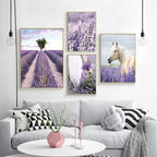 Pictures Of Provence Landscape Purple Lavender Wall Art Fine Art Canvas Prints Gallery Wall Pictures For Living Room Art Decor