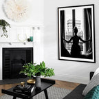 Pink Angel Wings Ballet Dancer Wall Art Fine Art Canvas Prints Black White Fashion Pictures For Living Room Bedroom Salon Art Decor