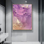 Pink Purple Agate Wall Art Fine Art Canvas Prints Chic Fashion Pictures For Living Room Bedroom Boutique Salon Art Decor 2025