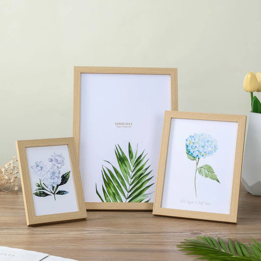 Rustic Brown White Wood Photo Frames Small Sizes 10x15, 15x20, 20x25cm, A4 21x30 Wooden Frames Canvas Photos etc Wall Hanging or Table Mount With Acrylic