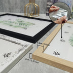 Rustic Brown White Wood Photo Frames Small Sizes 10x15, 15x20, 20x25cm, A4 21x30 Wooden Frames Canvas Photos etc Wall Hanging or Table Mount With Acrylic 2025 001