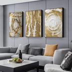 Rustic Golden Grey Black Abstract Wall Art Fine Art Canvas Prints Posters Pictures For Living Room Dining Room Art For Contemporary Interiors