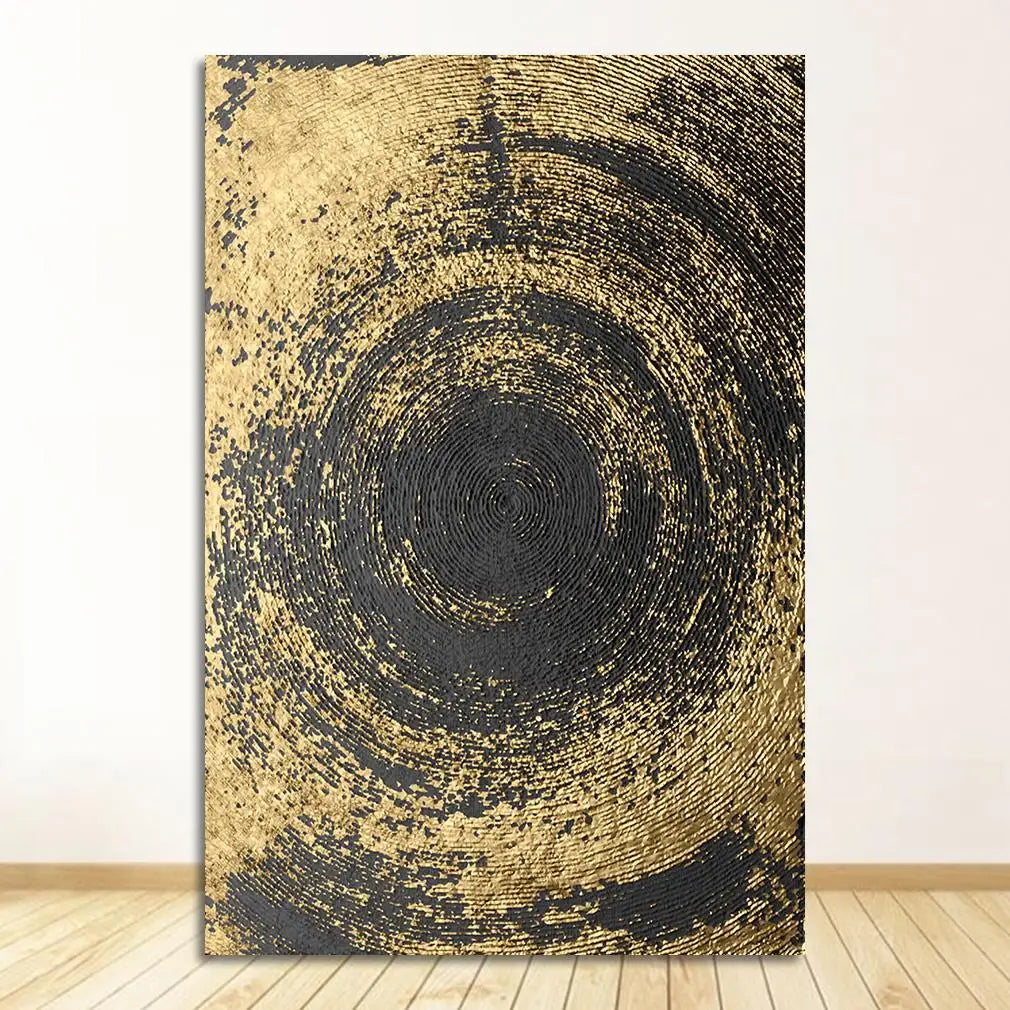 Rustic Golden Grey Black Abstract Wall Art Fine Art Canvas Prints Posters Pictures For Living Room Dining Room Art For Contemporary Interiors