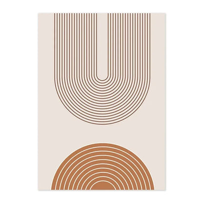 Beige and brown abstract design on a beige background