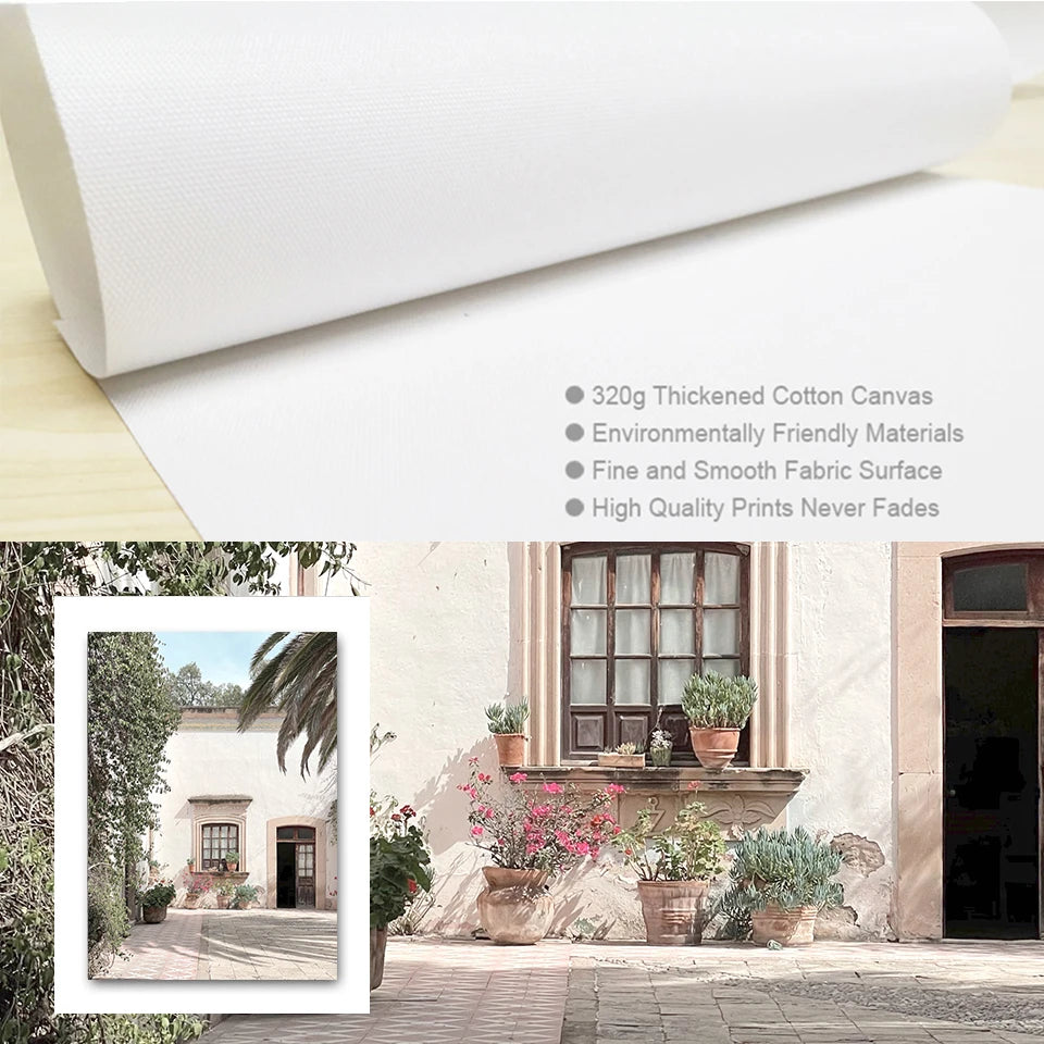 Rustic Villa Lifestyle Wall Art Fine Art Canvas Prints Bohemian Gallery Wall Pictures For Living Room Dining Room Scandinavian Home Decor 2024