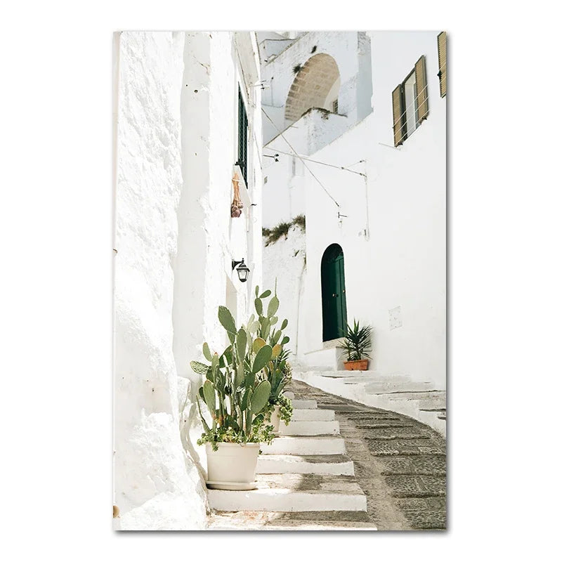 Rustic Villa Lifestyle Wall Art Fine Art Canvas Prints Bohemian Gallery Wall Pictures For Living Room Dining Room Scandinavian Home Decor 2024