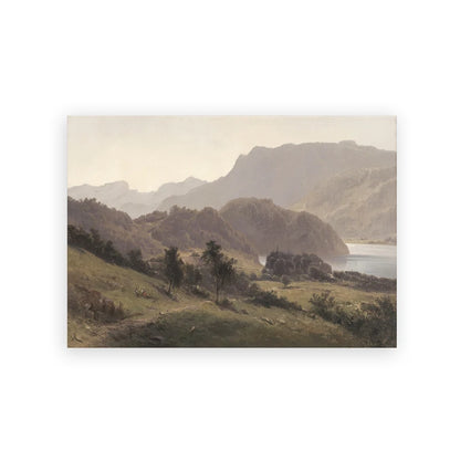 Rustic Vintage Oil Painting Mountain Forest Landscape Wall Art Fine Art Canvas Prints Gallery Wall Pictures For Living Room Dining Room Art Decoration 2025