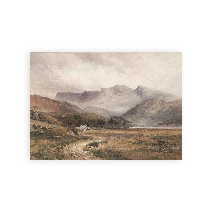 Rustic Vintage Oil Painting Mountain Forest Landscape Wall Art Fine Art Canvas Prints Gallery Wall Pictures For Living Room Dining Room Art Decoration 2025