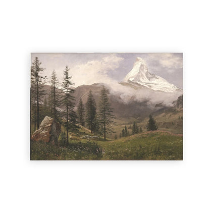 Rustic Vintage Oil Painting Mountain Forest Landscape Wall Art Fine Art Canvas Prints Gallery Wall Pictures For Living Room Dining Room Art Decoration 2025