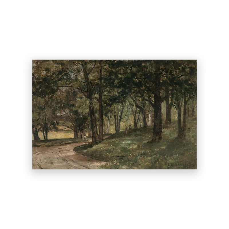 Rustic Vintage Oil Painting Mountain Forest Landscape Wall Art Fine Art Canvas Prints Gallery Wall Pictures For Living Room Dining Room Art Decoration 2025