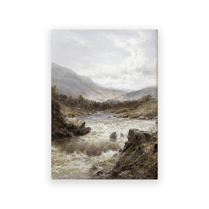 Rustic Vintage Oil Painting Mountain Forest Landscape Wall Art Fine Art Canvas Prints Gallery Wall Pictures For Living Room Dining Room Art Decoration 2025