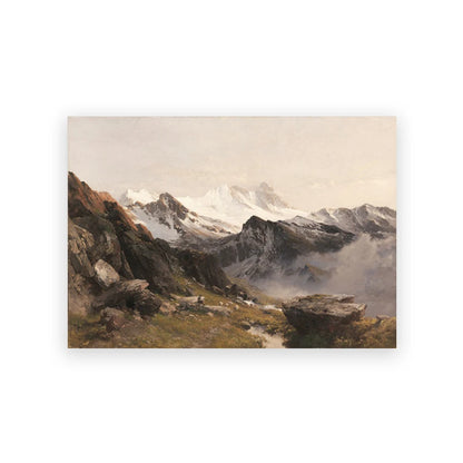 Rustic Vintage Oil Painting Mountain Forest Landscape Wall Art Fine Art Canvas Prints Gallery Wall Pictures For Living Room Dining Room Art Decoration 2025