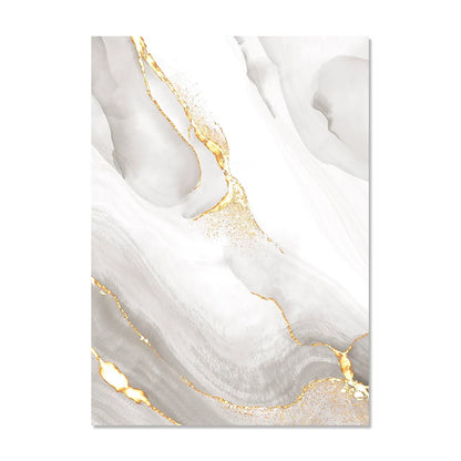 Light Luxury Golden Gray Marble Print Wall Art Fine Art Canvas Prints Posters Abstract Minimalist Pictures For Modern Living Room Decor