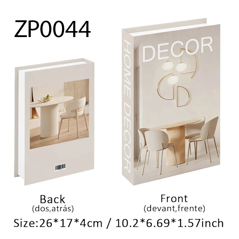 Trendy Chic Faux Books – Decorative Book Storage Boxes with Stylish Covers for Coffee Table Scandinavian Style Contemporary Home Décor