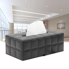 Stylish Light Luxury Leather Tissue Box For Coffee Table Dining Room Table Napkin Dispenser For Office Desktop Living Room Nordic Home Decor Accessories For Modern Living