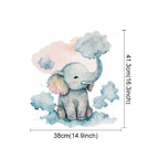 Hakuna Matata Baby's Room Wall Stickers Cute Elephant Lion Giraffe Wall Decals Removable Peel & Stick Wall Vinyl Wall Murals For Kid's Room Decor 