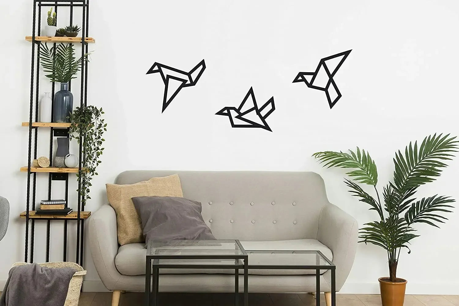 * Featured Sale * Set of 3Pcs Iron Geometric Birds 3d Wall Decoration For Nordic Living Room Dining Room Bedroom Wall Decor