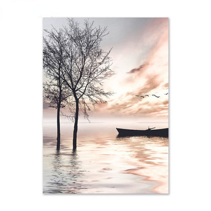 Simple Lifestyle Nordic Seascape Landscape Gallery Wall Art Pictures For Modern Living Room Bedroom Scandinavian Home Decor