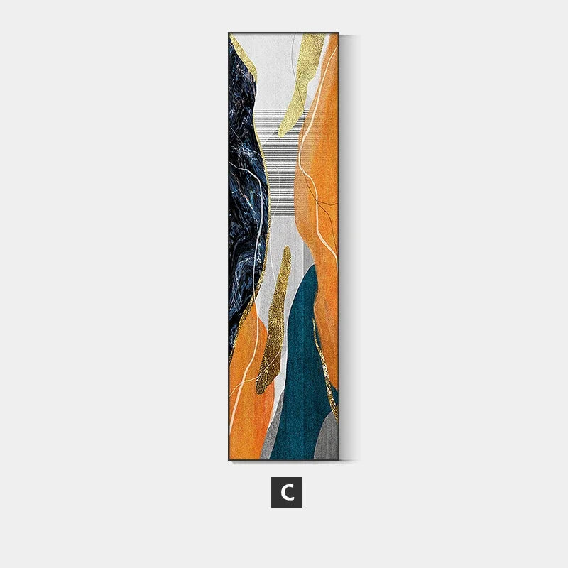 Nordic Abstract Geomorphic Color Block Wall Art Fine Art Canvas Prints Vertical Format Pictures For Living Bedroom Entrance Hallway Wall Decor