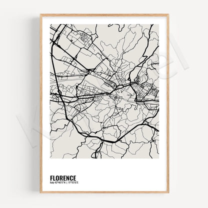 Minimalist City Map Posters - London, Berlin, Paris, Kiev, Barcelona, Milan, Amsterdam, Prague, Athens, Liverpool, Florence, Belfast, Venice. Wall Map Black White Fine Art Canvas Prints Stylish Minimalist Posters For Home/Office