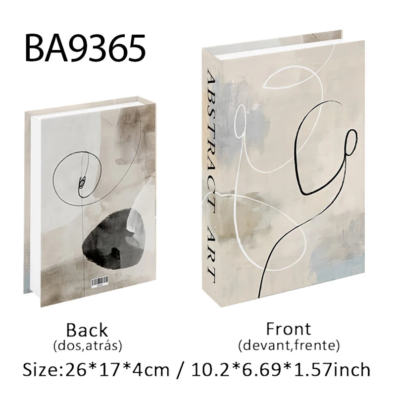Trendy Chic Faux Books – Decorative Book Storage Boxes with Stylish Covers for Coffee Table Scandinavian Style Contemporary Home Décor