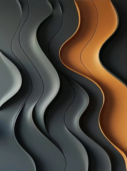 Modern Abstract Flowing Wavy Design Wall Art Fine Art Canvas Print Picture For Entryway Foyer Living Room Art Decor
