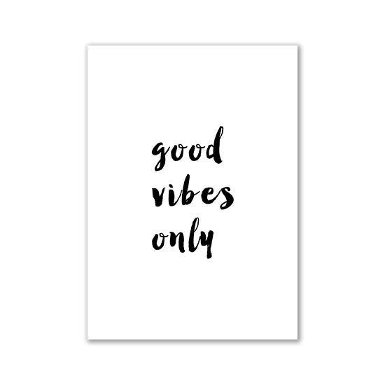 * Featured Sale * Inspirational Quotes Wall Art Fine Art Canvas Prints Black & White Motivational Posters For Bedroom Office Typographic Art Decor