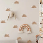 Cute Little Rainbow Suns Wall Stickers For Nursery Decor Removable Peel & Stick PVC Wall Decals For Children's Room Creative DIY Home Decor 