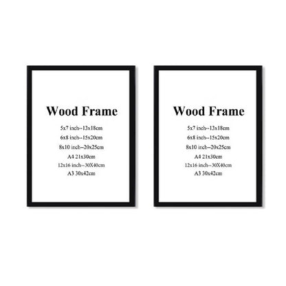 A3 A4 Size Wood Picture Frame - Modern and Stylish Frame for