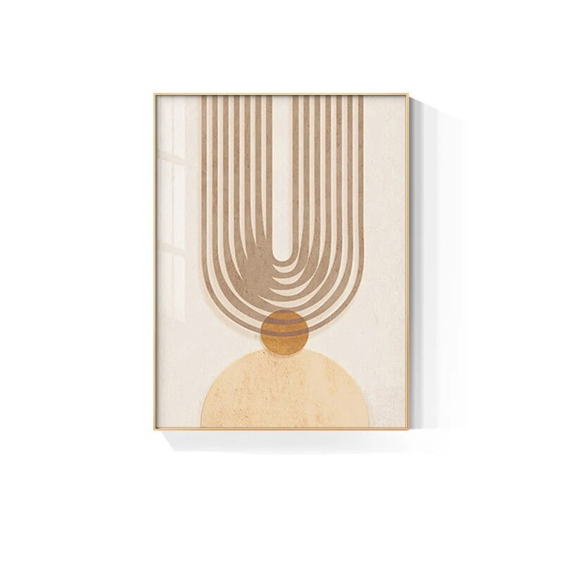 Neutral Colors Abstract Fashion Wall Art Green Orange Beige Figure Art Line Art Canvas Prints For Bedroom Living Room Boutique Salon Decor