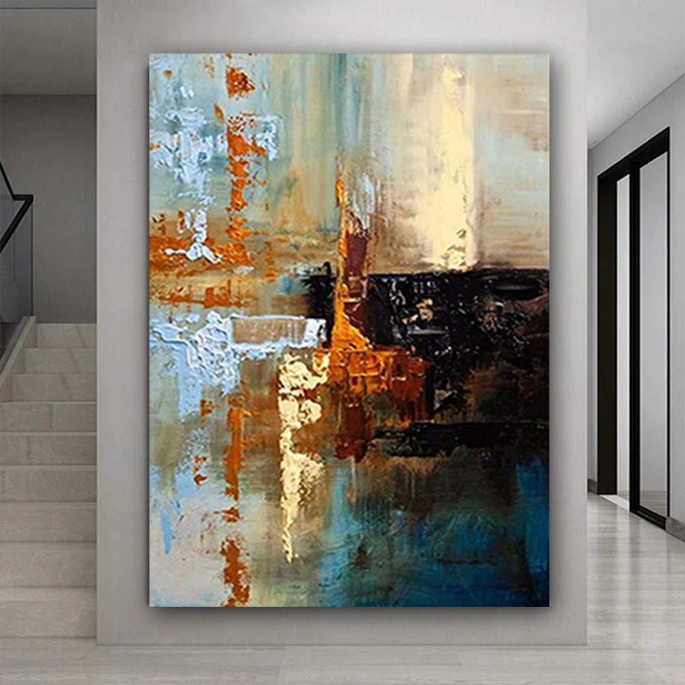 Contemporary Abstract Wall Art Fine Art Canvas Print Foyer Art For Modern Apartment Living Room Bedroom Home Entryway/Hallway Decor