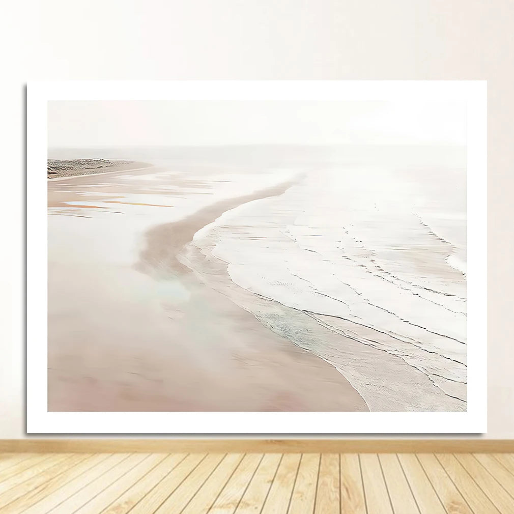 Sandy Beach Sea Grass Landscape Wall Art Fine Art Canvas Prints Pictures Of Calm Gallery Wall Art For Living Room Inspirational Home Decor