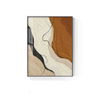 Neutral Colors Nordic Geomorphic Abstract Wall Art Fine Art Canvas Prints Brown Beige Pictures For Modern Loft Apartment Living Room Art Decor