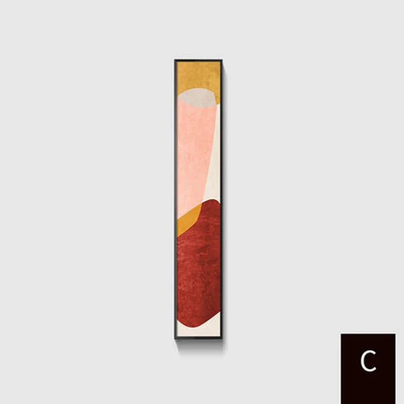 Colorful Abstract Slim Format Wall Art Fine Art Canvas Prints Versatile Art Pieces For Living Room Stairway Foyer Creative Home Decor