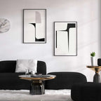 * Featured Sale * Minimalist Abstract Geometric Color Block Wall Art Fine Art Canvas Prints Pictures For Modern Apartment Decor (Set of 2Pcs)